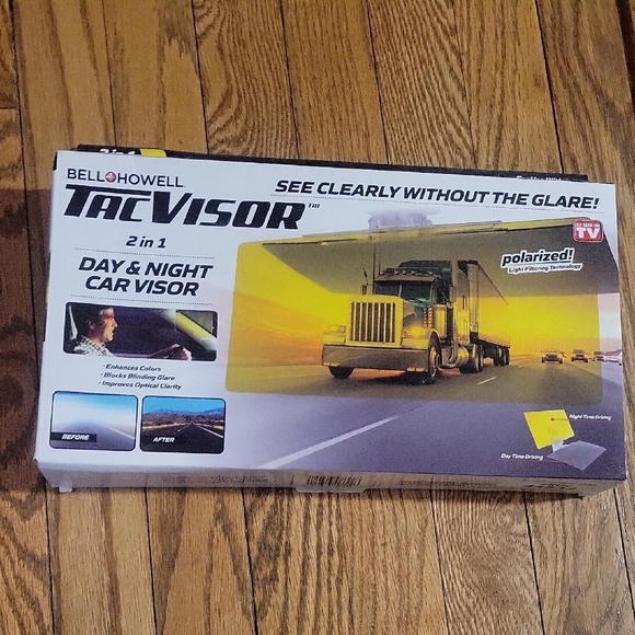 TacVisor 2-in-1 Day & Night Car Visor - Black - Picture 1 of 2